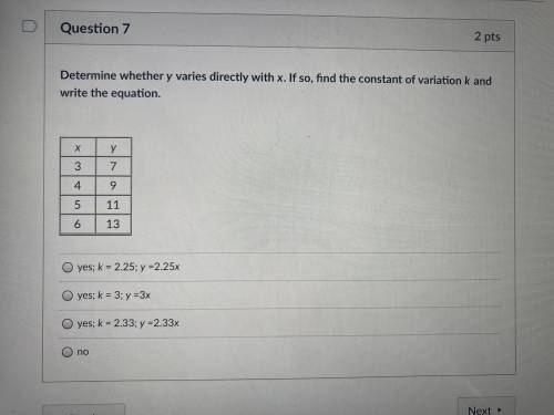 What is the constant variation of k and what’s the equation