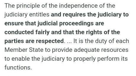 What is independent Judiciary?​