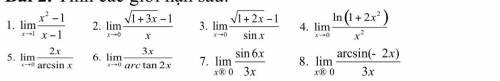 Calculate the following limits