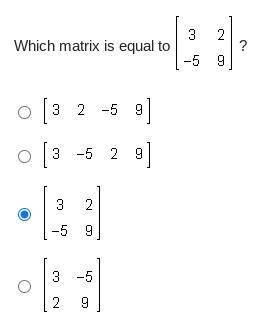 Which matrix is equal to