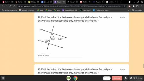 Find the value of x pleasee