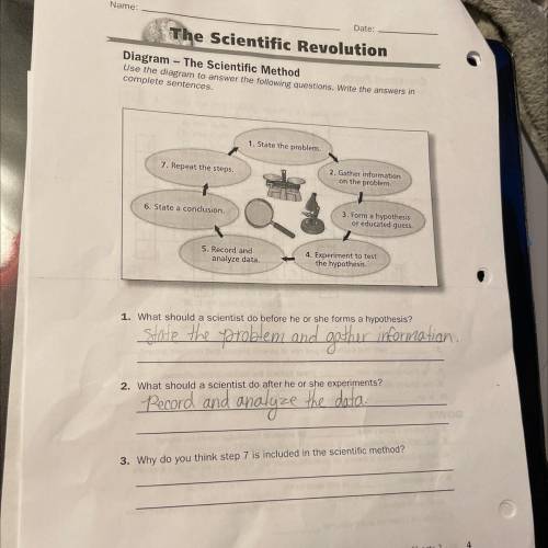 Why do you think number 7 is included in the scientific method?
