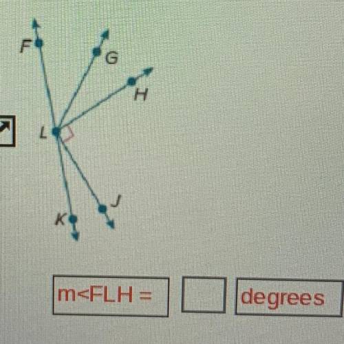 In the figure, LF and LK are opposite rays. LG bisects ZFLH. If

mZFLG = 14x + 5 and mZHLG = 17x-1