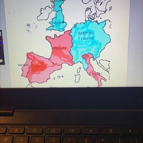 Color the map and answer these questions

1. The red color countries are
2. The blue color countri