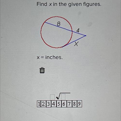 Find X in the given figures