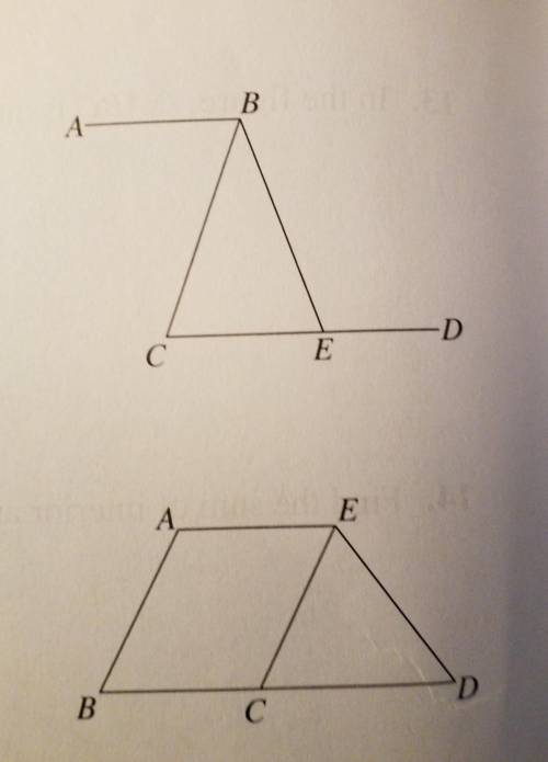 1. In the figure, E is a point lying on CD such that BC = BE. It is given that AB // CD And ang,s N