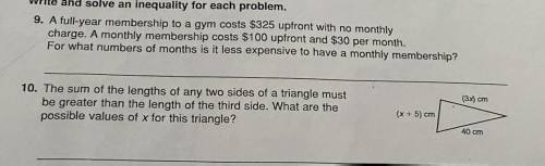 Help with both questions please
