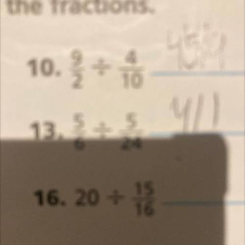 I need help with solving 20 divided by 15/16