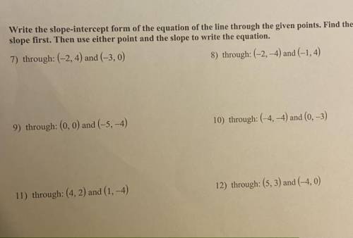 Please answer all 6 questions and show work... I will mark you brainliest :)