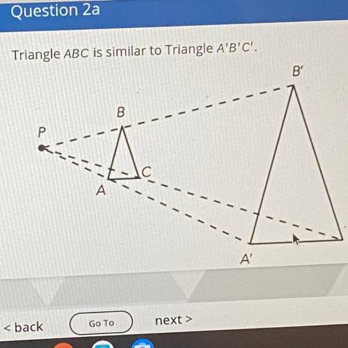 The triangles in each pair are similar. Identify

the congruent corresponding angles and the
corre