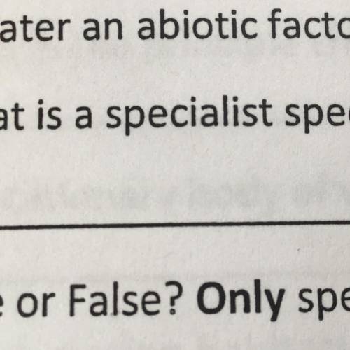 What is a specialist species