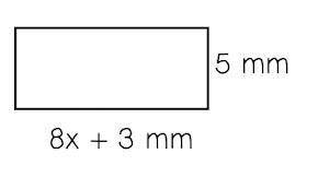 . Simplify an expression for the perimeter of the rectangle.