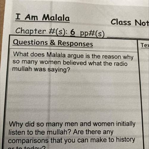 What does Malala argue is the reason why

so many women believed what the radio
mullah was saying?