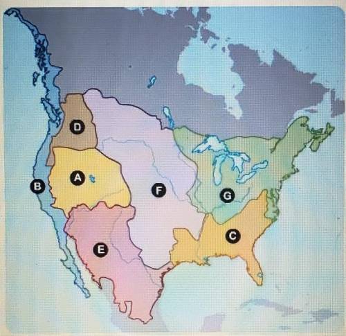 Which letter from the map that indicates where the culture was found matches the Native American cu