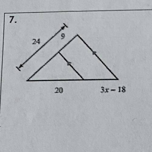 GIVING 50 POINTS
Find the missing length indicated. Pls show your work