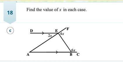 WILL GIVE BRAINLIEST AND 15 POINTS!! Find the value of x in each case. Please be clear and list all