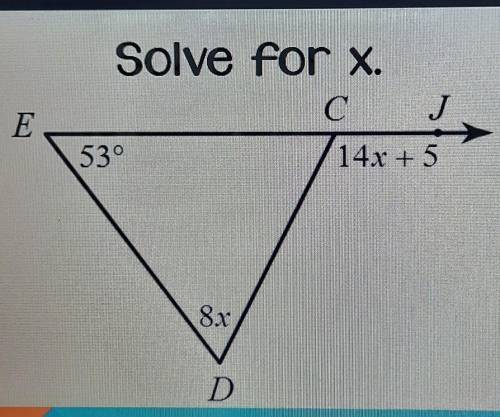 Solve for x just solve for x please I need help​
