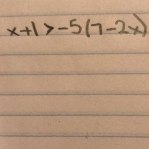 Solution for inequalities