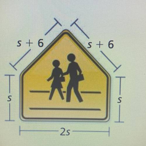 The Perimeter of the school crossing sign is 102 inches. What is the length of each side?
