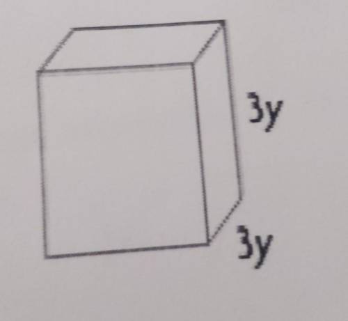 determine a simplified algebraic expression for the missing edge length of the rectangular prism be