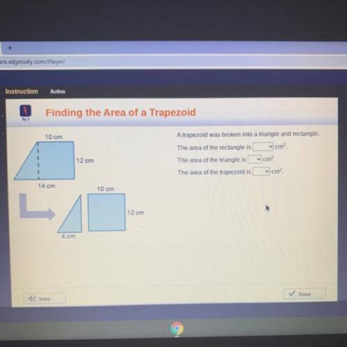 Finding the Area of a Trapezoid 
Help Asap?!
