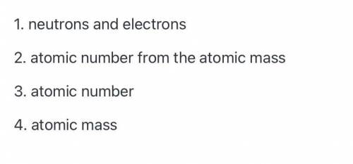 the mass number us used to calculate the number of  in one atom of an element. In order to calculate