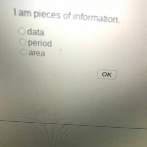 I am pieces of information.
data
(period
carea