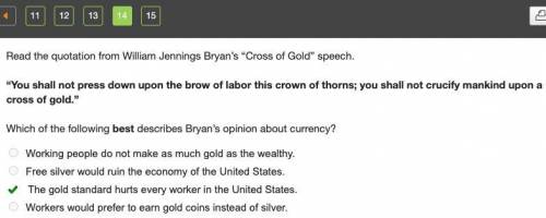 Which of the following best describes Bryan's opinion about currency?
pls pst