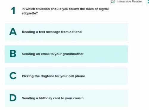 In which situation should you follow the rules of digital etiquette?