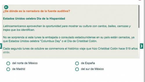 PLEASE HELP WITH SPANISH!! PT 5

Question that goes along with the reading, answer choices at the