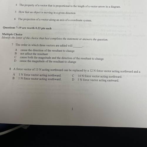Please help me with 7 and 8