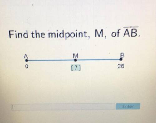 What is the midpoint M of AB?