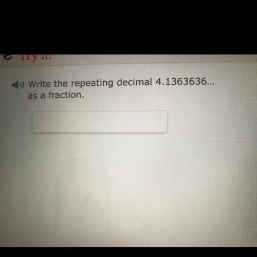 Write the repeating decimal 4.1363636 as a fraction.