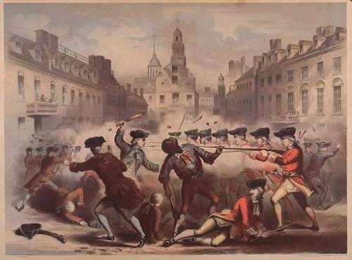 Which of the following caused the

Boston Massacre to occur in 1770?
A. The British Red Coats threw