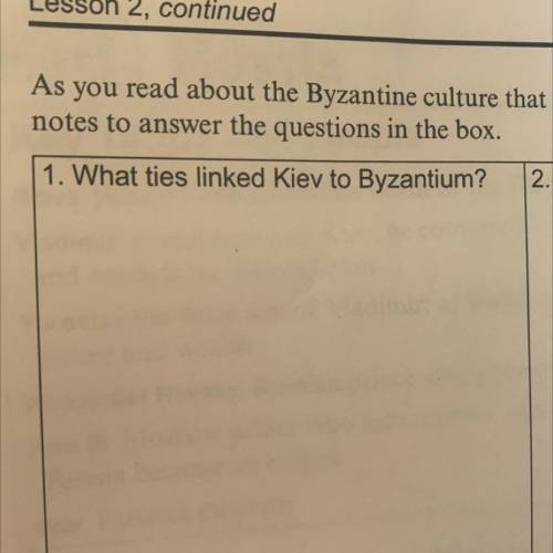 What ties linked Kiev and Byzantium?
