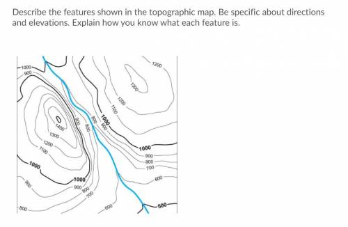 Could someone please help with this? It's a topographic map. The question is in the picture posted.