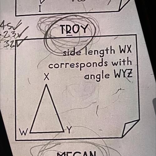 327
side length WX
corresponds with
Х
angle WYZ
W
Y