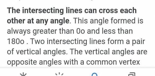 What are some
relationships between
intersecting lines?
