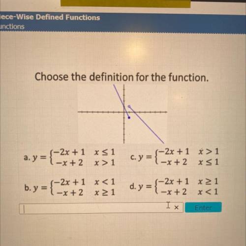 Choose the definition for the function.
Please help