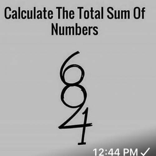 The sum of these numbers