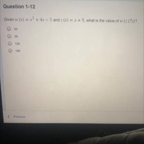 What is the value of w(z(7))?