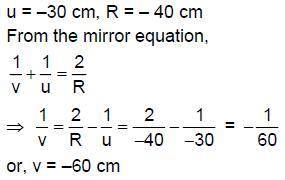 A concave mirror of radius of curvature 40 cm is to be used to obtain a real image of an object. The