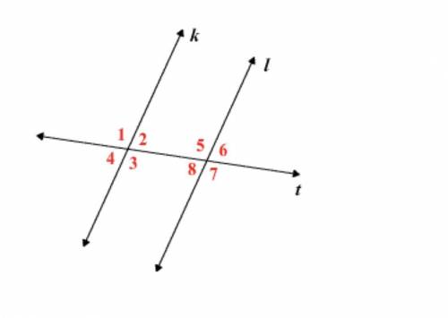 I will give the BRAINIEST

Name all corresponding angles 
Name all alternate interior angles