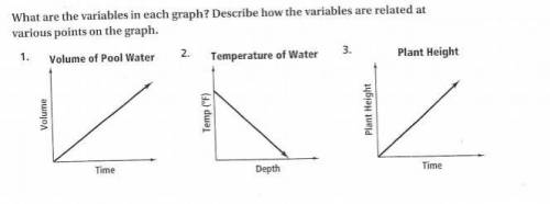 What are the variables in each graph