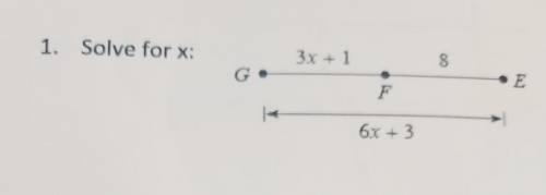 Question is in picture
Solve for X