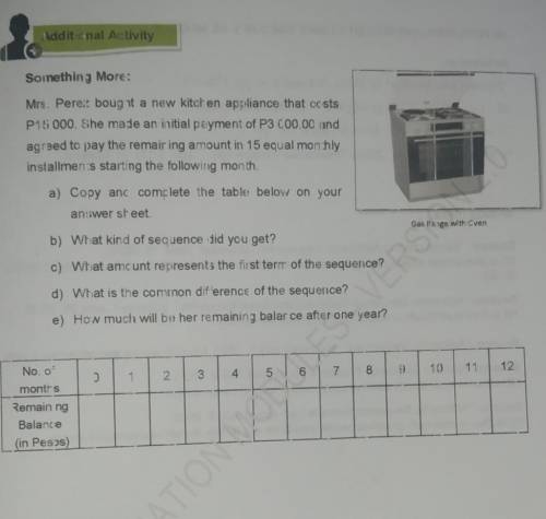 ANSWER SOME ARITHMETIC SEQUENCES.