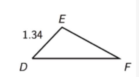 What is the length of segment of DF