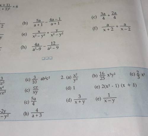 Simplify:

Algebraic expression no.c pls help me anyone.pls ans.should be 5a _ 4