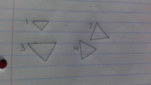 PLEASE HELP I WILL MARK BRAINLIEST

which pairs of triangles appear to be congruent ? check all th