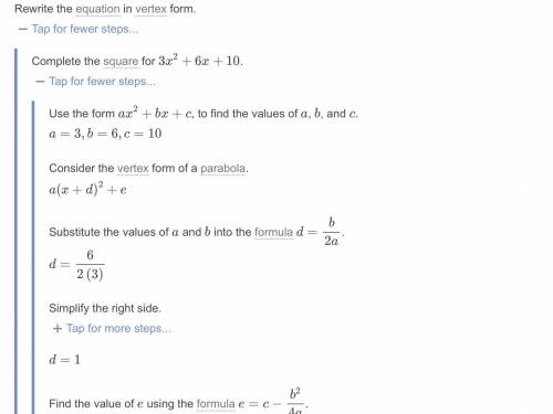 Factor in vertex form3x^2+6x+10